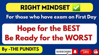 Right Mindset ✅ Good Luck for CGL 2024 PRE Exam  THE PUNDITS [upl. by Lesh]