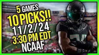 Free NCAAF Picks Today College Football Picks and Predictions 11224 [upl. by Hepsibah]