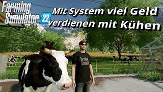 Verdiene ein geregeltes Einkommen im LandwirtschaftsSimulator mit System bei der Kuhhaltung LS22 [upl. by Zebulon]