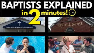 Baptists Explained in 2 Minutes [upl. by Montford]