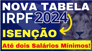 MUDANÇAS NOVA TABELA DE IMPOSTO DE RENDA 2024 A PARTIR DE FEV 2024 [upl. by Cornell]