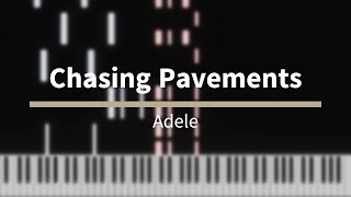 Chasing Pavements  Adele Piano Tutorial [upl. by Ewolram605]