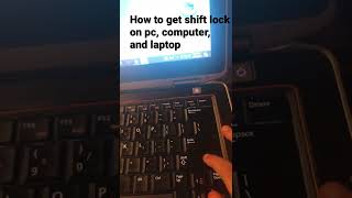 How to get shift lock on pc computer and laptop last post for the day or not idk 🤔 [upl. by Derf152]