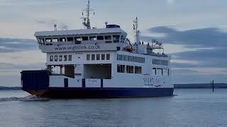 Wightlink ST Faith Ferry Departure to Portsmouth [upl. by Adnola600]