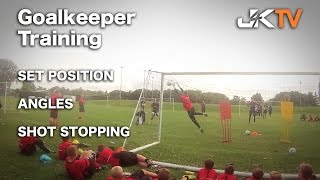 Goalkeeper Training  Set Position Angles and Shot Stopping [upl. by Primaveria]