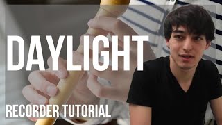 How to play Daylight by Joji amp Diplo on Recorder Tutorial [upl. by Aicilat]