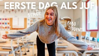 mijn eerste dag op mijn eerste stage pabo vlog [upl. by Dloreg813]