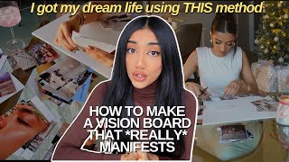 HOW TO MAKE A VISION BOARD THAT WORKS FOR 2024 ive had 10 come true [upl. by Ennylhsa]