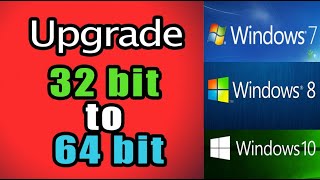 How to upgrade 32 bit to 64 bit Windows 10 2024 [upl. by Nitsed747]