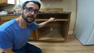 Home Improvement Altering An Existing Kitchen Cabinet To Hold A Dishwasher [upl. by Radek]