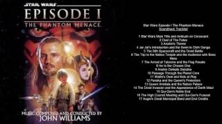 Star Wars Episode I The Phantom Menace Soundtrack Tracklist [upl. by Troxell]