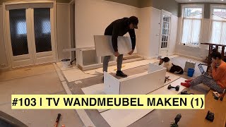 ZELF TV WANDMEUBEL MAKEN 1  Waar blijft de woonkamer  KLUSVROUW 103 [upl. by Steven]