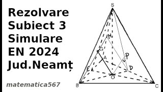 Rezolvare Subiectul 3 Simulare EN Jud Neamt Mai 2024 [upl. by Egiaf]