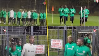 Equipe Nationale Galop d’entraînement des lions à Amiens avec Amara diouf  Sadio Mané et Lopy [upl. by Ardnuasak]