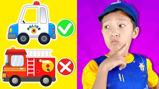 Policeman Police Car Song  Kids Songs [upl. by Mloc815]