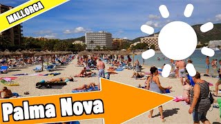 Palma Nova Majorca Spain Tour of beach and resort [upl. by Noble402]