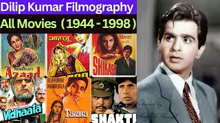 Dilip Kumar All Movies List 1944  1998  Dilip Kumar Filmography  Hit Or Flop  Blockbuster [upl. by Oynotna308]