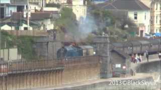 4464 Bittern 60019 passing Dawlish Full HD 1080p [upl. by Belva205]