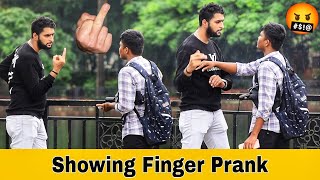 Showing Finger Prank  Part 11  Prakash Peswani Prank [upl. by Ondrea]