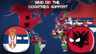 WHO DO THE COUNTRIES SUPPORT Serbia or Albania Alternative Mapping P21 [upl. by Ellehsyt]