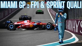 FORMULA 1 MIAMI GP  FP1 amp SPRINT QUALI [upl. by Alcock]