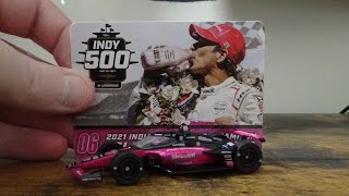 2021 Helio Castroneves 06 Sirius XM AutoNation Indianapolis 500 Champion 164 Diecast Review [upl. by Marmawke]