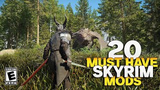 20 Must Have Skyrim Mods I NEVER Play Without in 2024 [upl. by Acenom898]