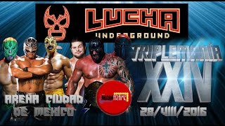 LUCHA UNDERGROUND EN MÉXICO TRIPLEMANÍA XXVI LUCHA DE TERCIAS [upl. by Falcone]