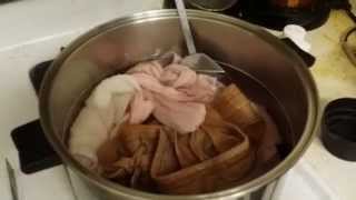 Dyeing Clothing with RIT Fabric Dye  Vinegar and Salt Options [upl. by Orbadiah133]