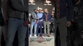 ANGRY IVAN REDKACH STARES DOWN ADRIEN BRONER IN FIRST FACE OFF [upl. by Ethelstan951]