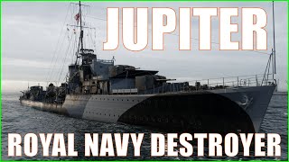 Jupiter 42 Royal Navy British Destroyers World of Warships Wows DD [upl. by Llerred]