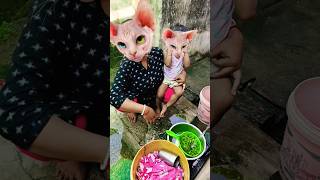 Lalla Lalla Lori doodh ki katori 🙀🫣🥰 funny cat talkingtom cute funnymoment [upl. by Petuu]