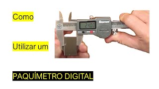 Como funciona um paquímetro digital [upl. by Obmar]