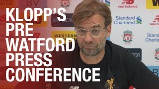 Jürgen Klopps Watford press conference from Melwood [upl. by Eninnaj]