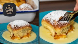 Buchteln mit Vanillesauce und Marmelade  Ein fluffig süßer Traum 😍 [upl. by Bel]