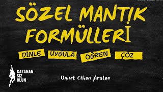 Sözel Mantık Formülleri 2023tayfa ales dgs sözelmantık 2023dgs kpsstürkçe ösym [upl. by Leipzig509]