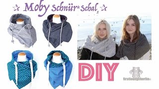 freebie Moby SCHNÜRSchal Nähanleitung mit Schnittmuster DIY [upl. by Rosenkranz292]