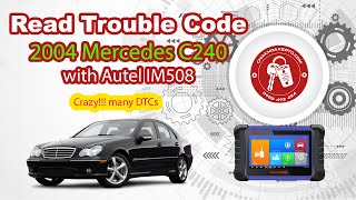 Mercedes W203 2004 C240 diagnostic trouble code by Autel IM508  chiakhoaxeotocom [upl. by Valdemar]