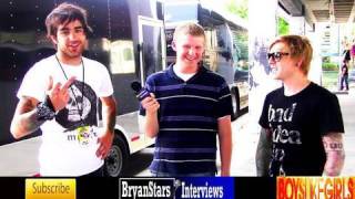 Boys Like Girls Interview Paul DiGiovanni amp Bryan Donahue 2010 [upl. by Dor341]