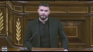 RUFIÁN ERC humilla a TODO el PSOE  Discurso DIA de INVESTIDURA de RAJOY 29102016 [upl. by Suicul]