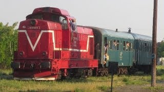 Romania CFR Class 69 diesel loco departs from Oravita on a train to Anina [upl. by Ganley]