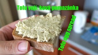 Tofu vajíčková pomazánka  Tofu egg spread  Vegan  Vegabund [upl. by Yelrebmik]