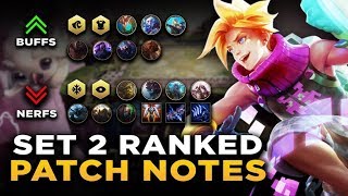 SET 2 RANKED PATCH SCARRAS TFT PATCH 923 RUNDOWN  Teamfight Tactics [upl. by Dianna]