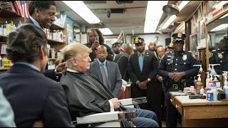 Trumps Unexpected Visit to a Black Barbershop Fan Fiction Come to Life [upl. by Bertina]