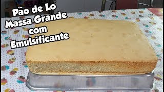 PÃO DE LÓ COM EMULSIFICANTE GRANDE  MASSA GRANDE COM 8 OVOS  Bru na Cozinha [upl. by Naoj]