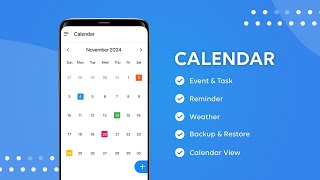 Calendar Planner and Schedule App  Track Your Tasks amp Events  Agenda planner [upl. by Leinod830]