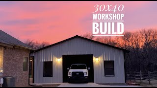 30x40 Workshop Build [upl. by Vallo288]