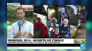 Mondial 2014  léquipe de France a pris ses quartiers à Rio de Janeiro [upl. by Aibar]