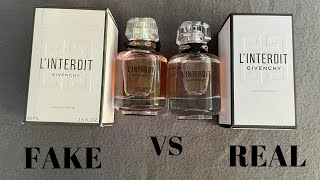 Fake vs Real Givenchy LInterdit Perfume 80 ML Eau De Parfum [upl. by Jp]