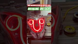 INSTALLING DRL LIGHT IN NS200160 NEW MODIFICATION KILLER LOOK shorts trending modified ns200 [upl. by Aizahs893]